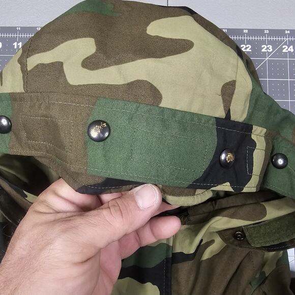 Parka Cold Weather M81 Camouflage Large Long USGI Military Rain Coat Jacket Army - Picture 7 of 16